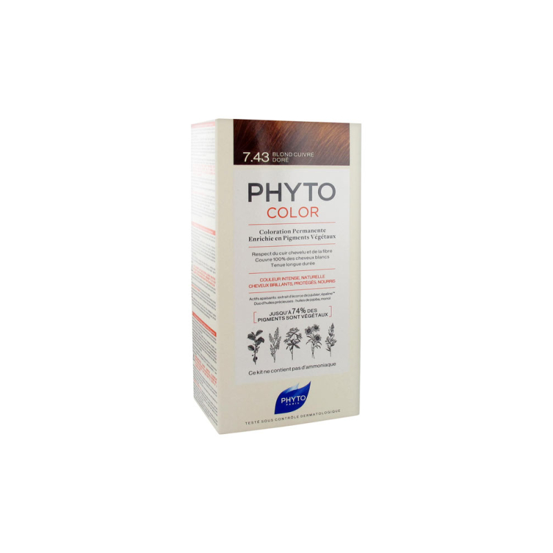 Phyto PhytoColor Coloration Permanente Coloration : 7.43 Blond Cuivré Doré