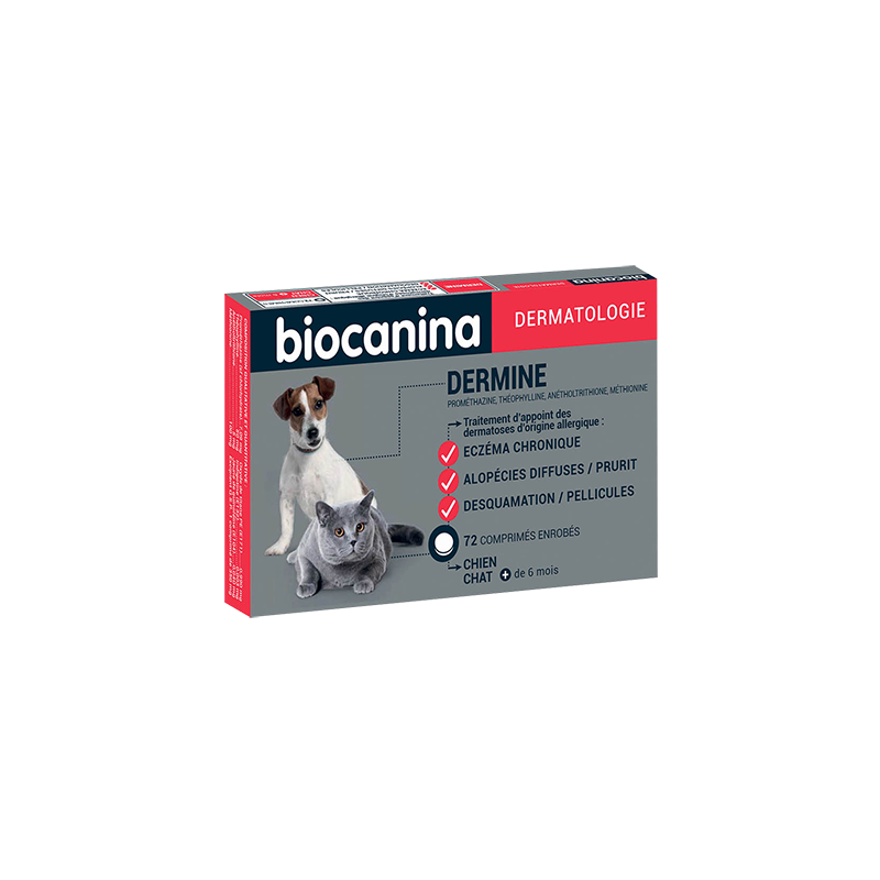 BIOCANINA Dermine - 72 Comprimés