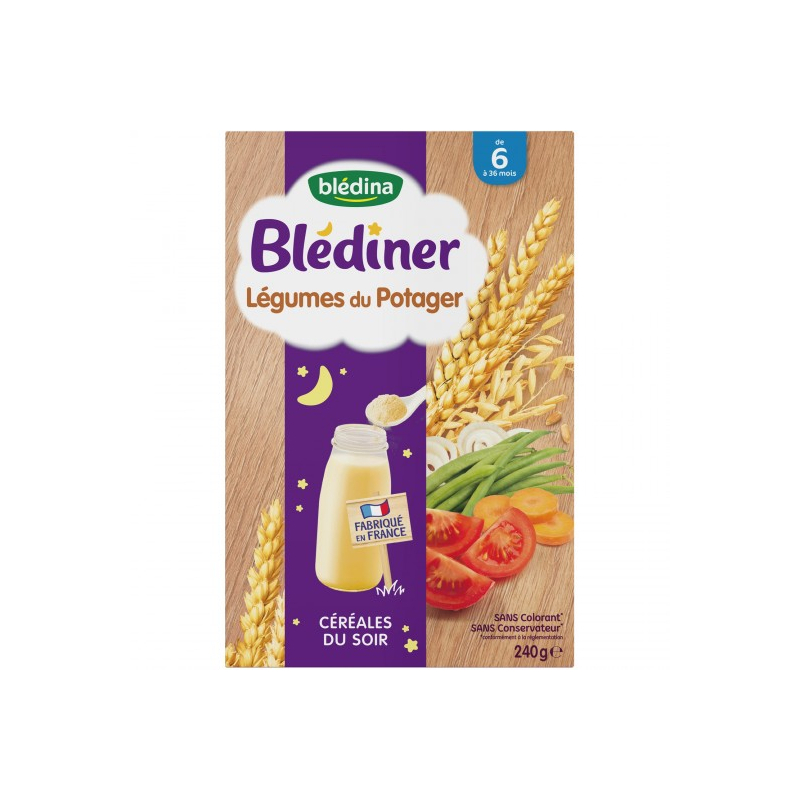 Blédîner Céréales Légumes du Potager - 240g