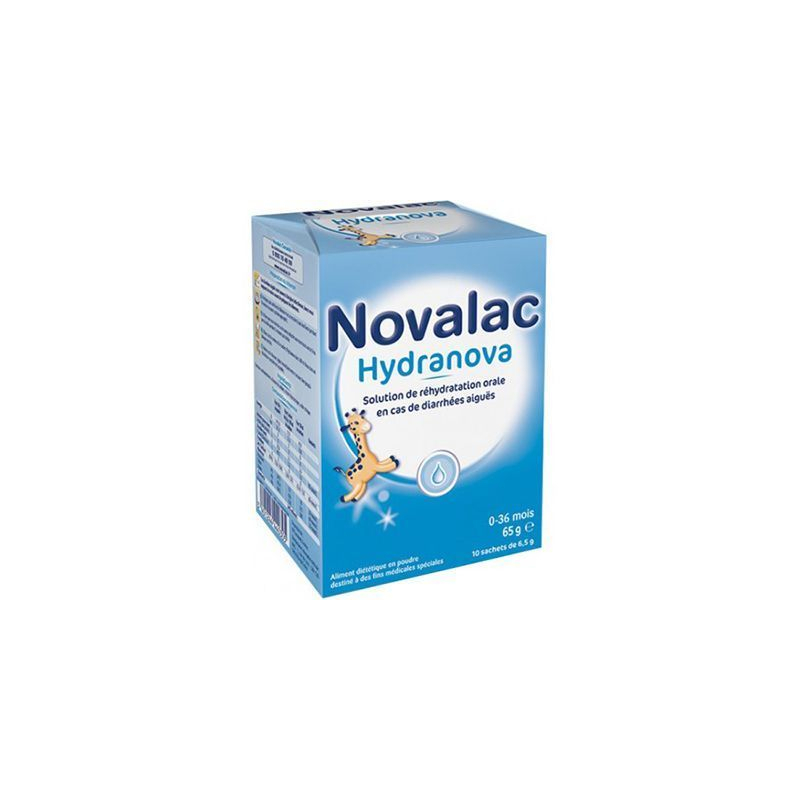 Novalac Hydranova Réhydratation Orale 0-36 mois - 10 X 6.5g