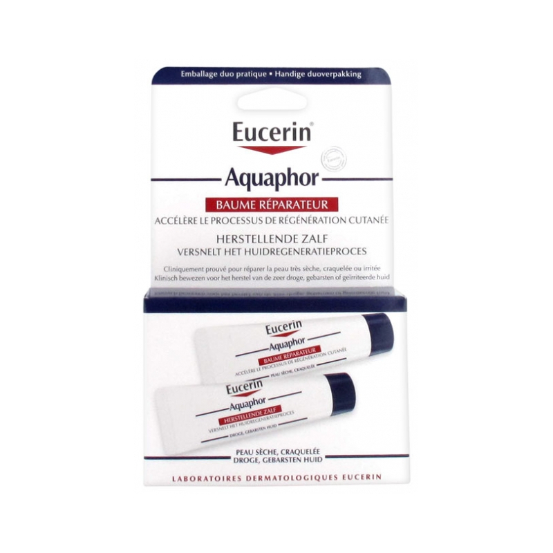 Eucerin Aquaphor Baume Réparateur Cutané - Lot de 2 x 10 ml