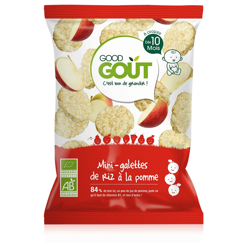 Mini-Galettes de Riz à La Pomme - 40g