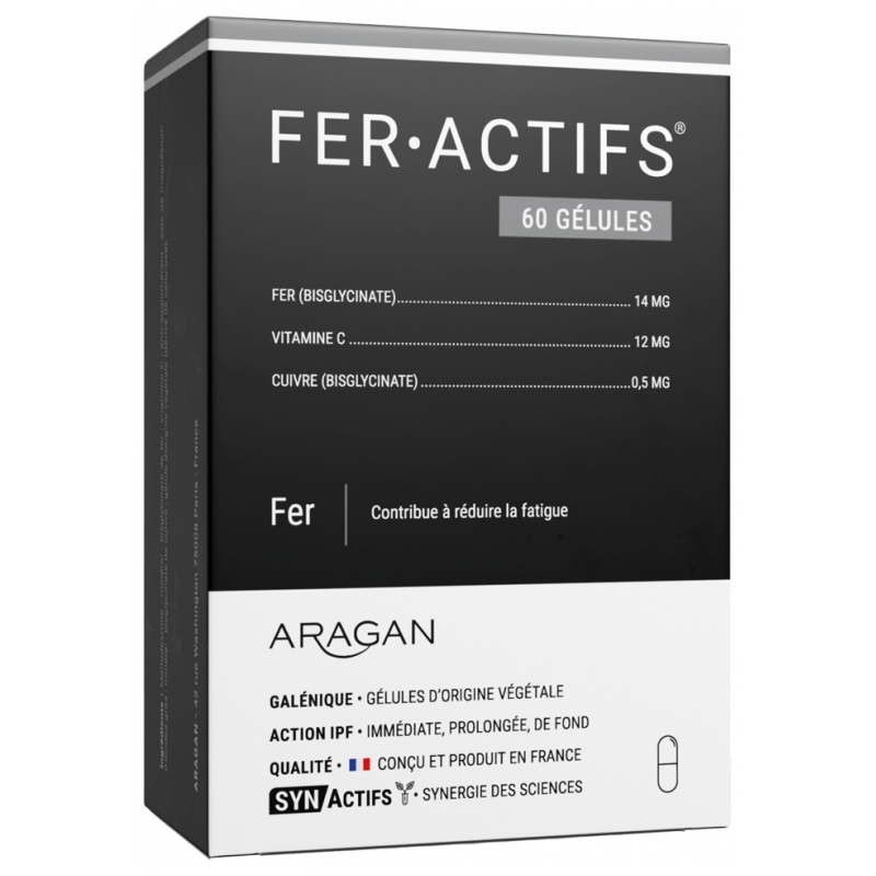 Aragan Synactifs FerActifs - 60 Gélules