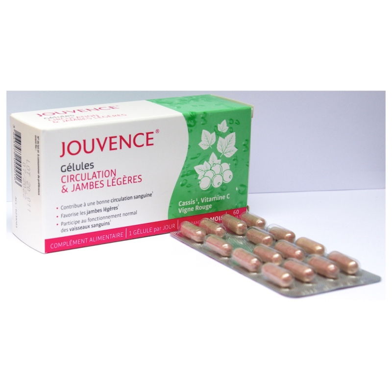 Jouvence Gélules Circulation & Jambes Légères - 60 Gélules 