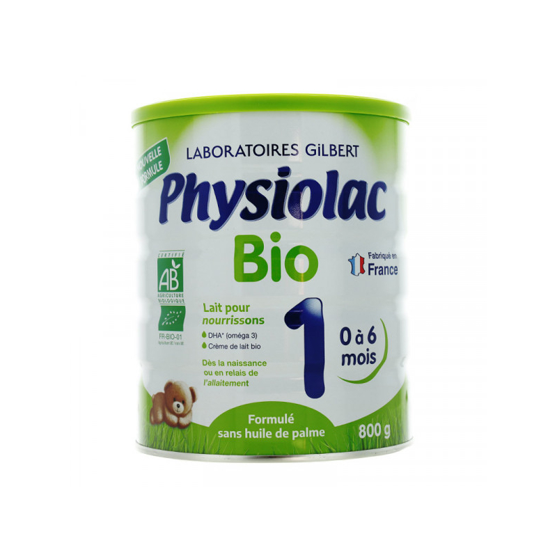 Physiolac Bio 1 De 0 à 6 Mois - 800 g