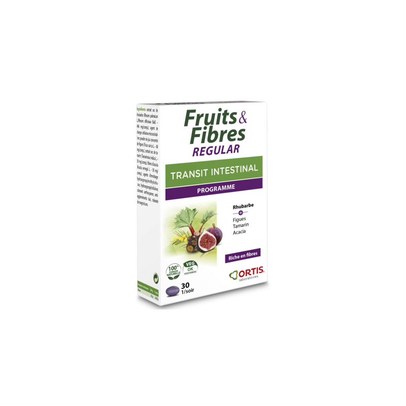 Ortis Fruits & Fibres Regular - 30 comprimés 