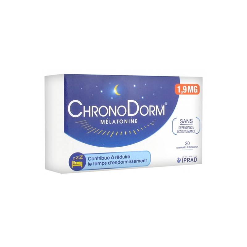 ChronoDorm Mélatonine 1,9 mg - 30 Comprimés Sublinguaux