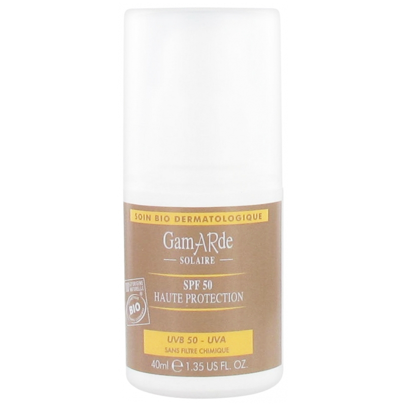 Gamarde Solaire Haute Protection SPF 50 Bio - 40 ml