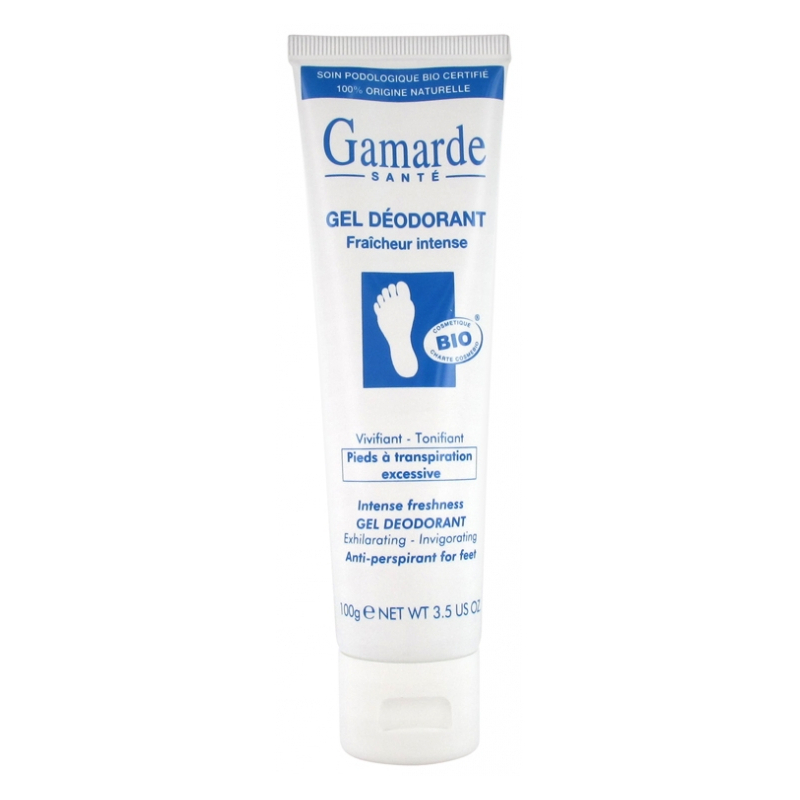 Gamarde Gel Déodorant Pieds à Transpiration Excessive Bio - 100 g