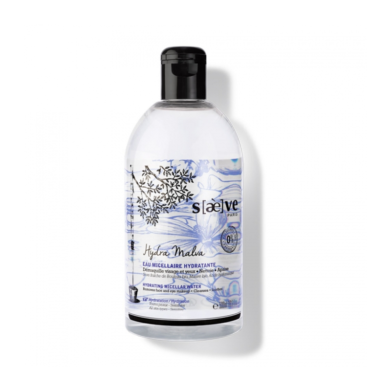 SAEVE Hydra Malva  Eau Micellaire Hydratante Tous types de peaux - 500ml