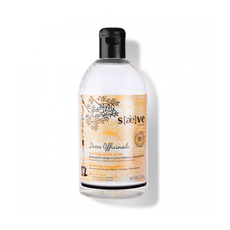 SAEVE Eau Micellaire Detox Officinale Tous Types De Peaux - 500ml