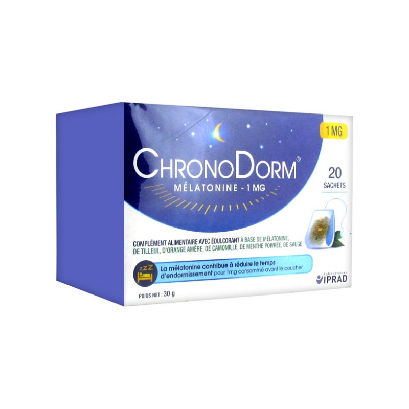 ChronoDorm Mélatonine 1 mg - 20 Sachets