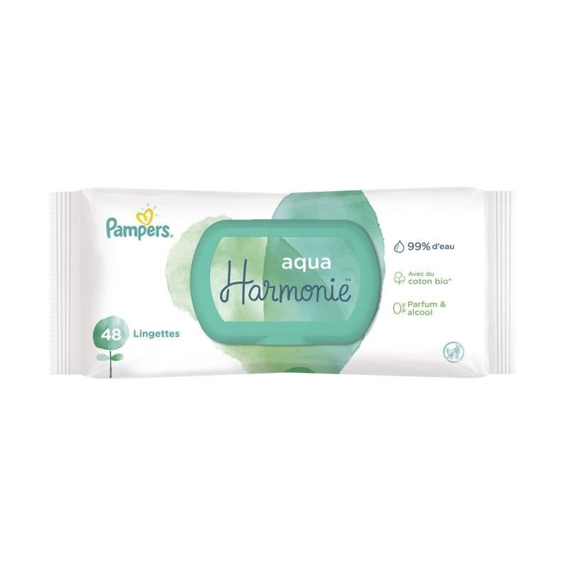 Lingettes Aqua Harmonie - 48 lingettes