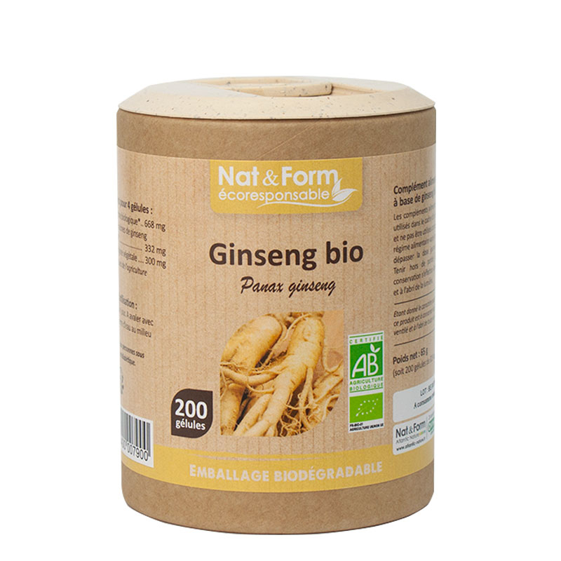 GINSENG ROUGE BIO - 200 gélules