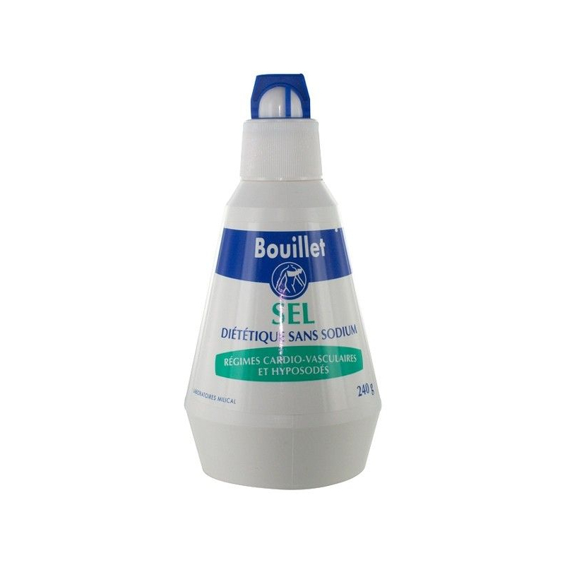 BOUILLET Sel diététique appauvri en sodium, 240g