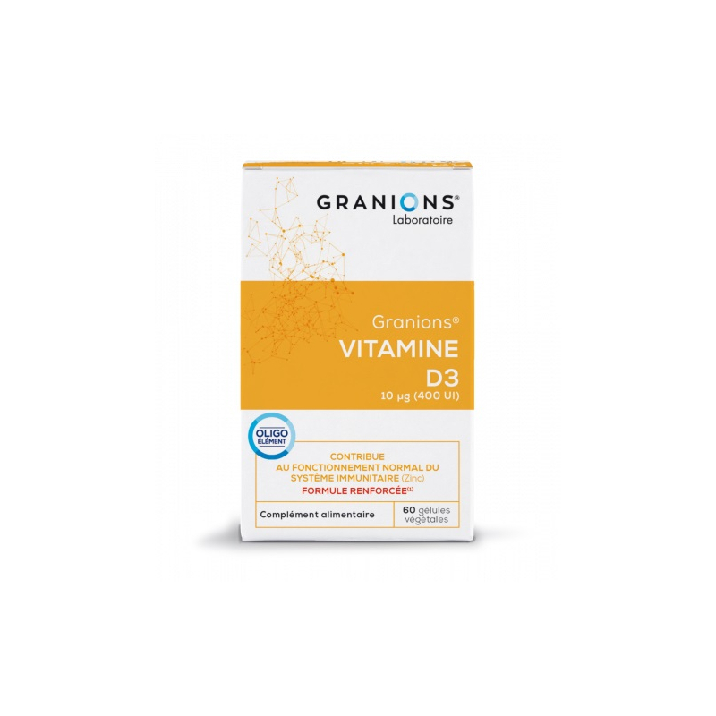 Granions Vitamine D3 végétale - 60 gélules