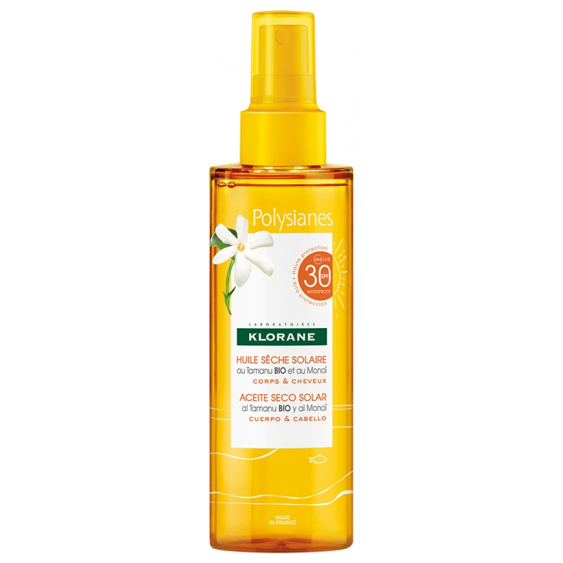 Polysianes Huile Sèche Solaire Bio SPF30 - 200ml