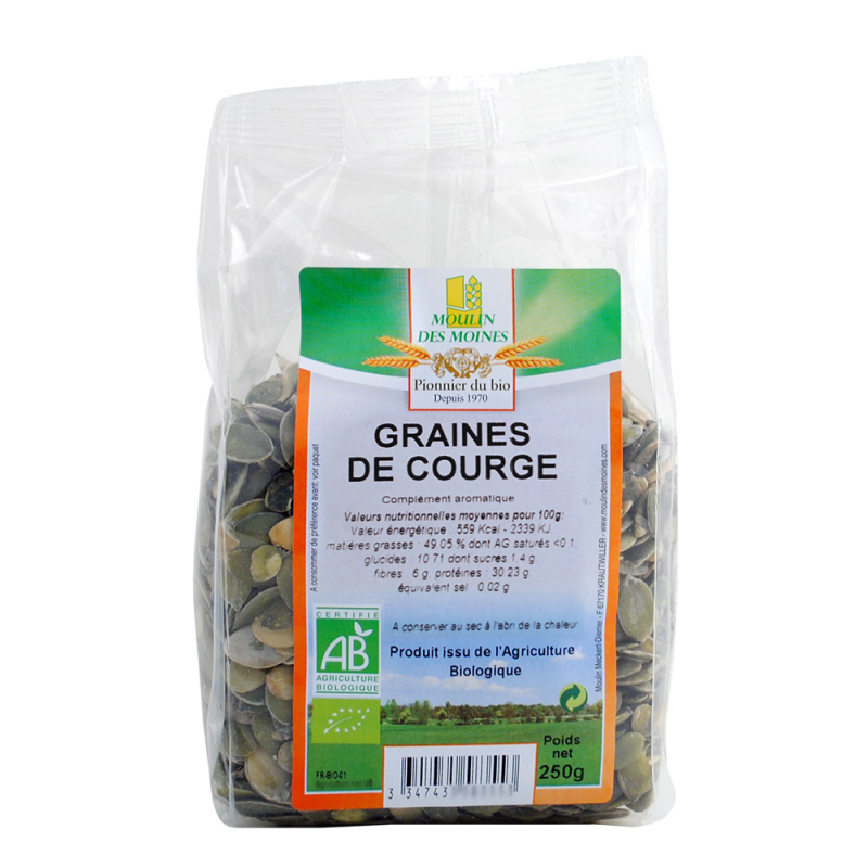 Moulin Des Moines Graines de Courge Bio - 250g