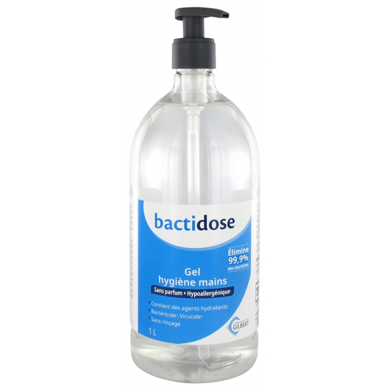 Bactidose Gel Hydroalcoolique Hygiène mains - 1 L