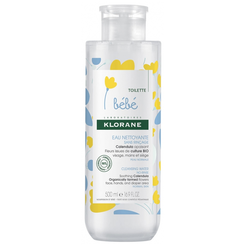 Klorane Bébé Eau Nettoyante sans Rinçage - 500ml