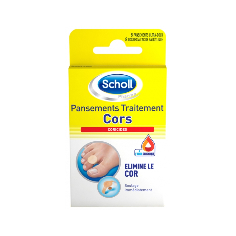  Scholl Pansements Coricides pour Cors - 8 unités