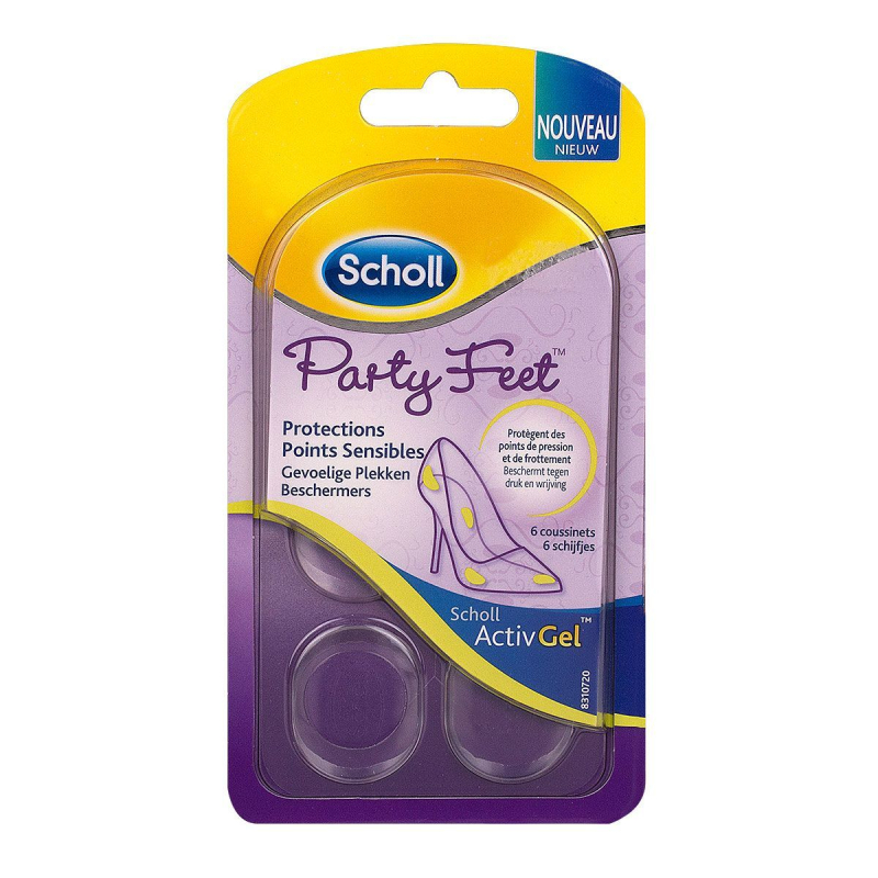 Scholl Party Feet Protections Points Sensibles - 6 unités