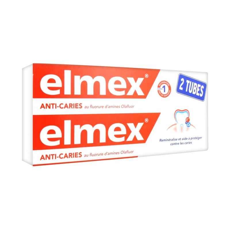 Elmex Dentifrice Anti-Caries - Lot de 2 x 75ml 