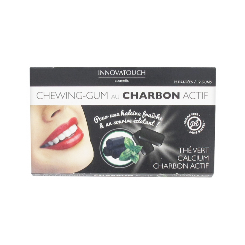 Innovatouch Chewing-Gum au Charbon - 12 Dragées