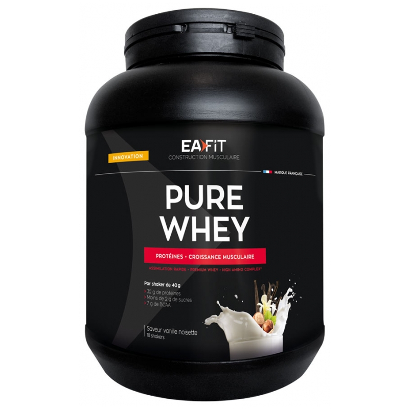 Eafit Construction Musculaire Pure Whey Vanille Noisette - 750 g