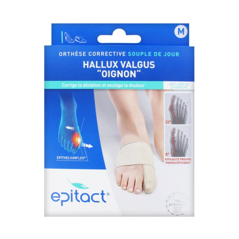 Epitact Hallux Valgus Oignon Orthèse Corrective Jour - Taille : M