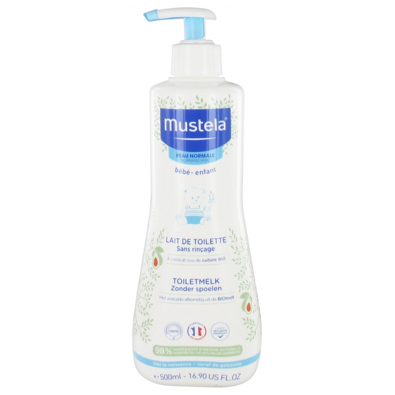 Mustela Lait de Toilette Sans Rinçage - 500ml