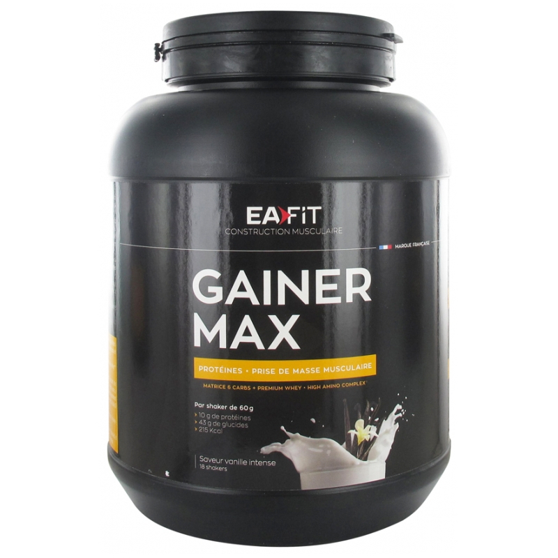  Eafit Construction Musculaire Gainer Max Vanille Intense - 1.1 kg