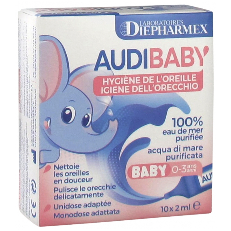 Audibaby Hygiène de l'Oreille - 10 Unidoses