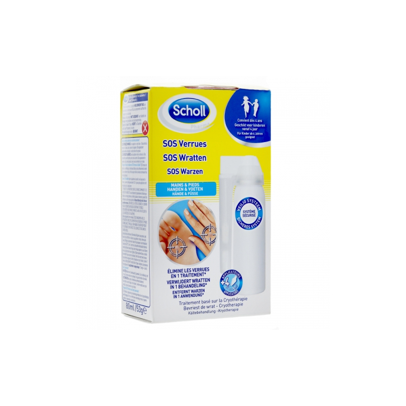 Scholl SOS Verrues mains et pieds - 80ml