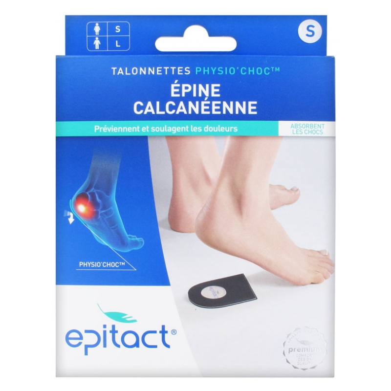 Epitact Talonnettes au Physio'Choc Epine Calcanéenne Femme Taille : S - 1 paire 