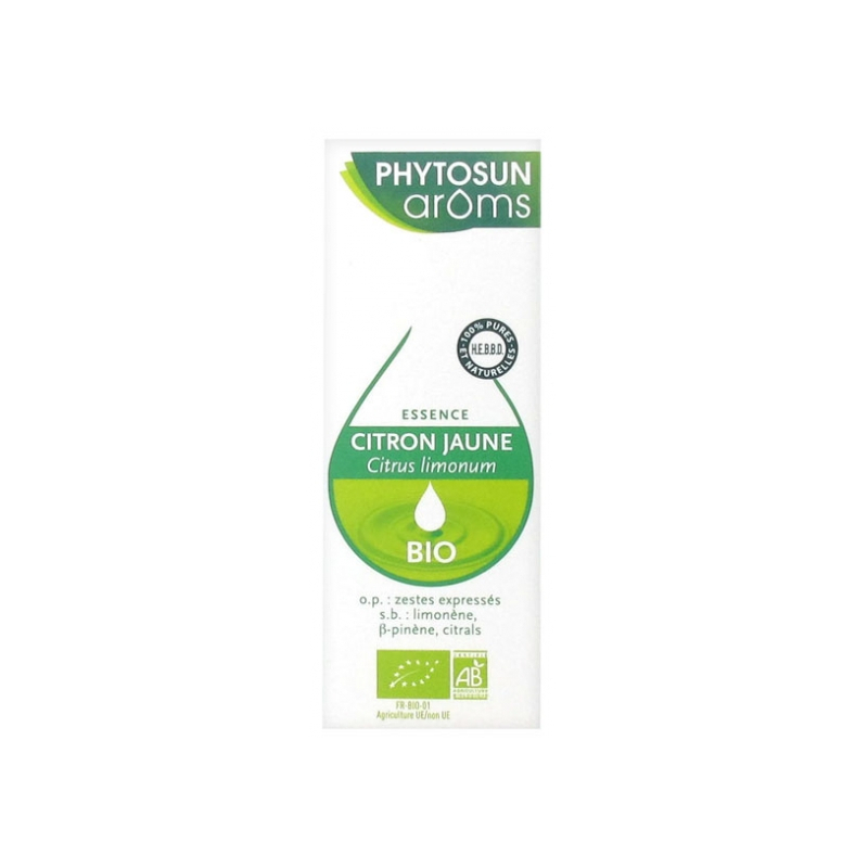 Phytosun Arôms Citron Jaune (Citrus limonum) Bio - 10ml