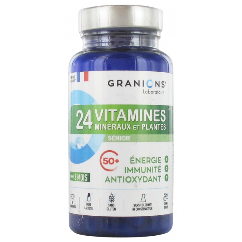 Granions 24 Vitamines Minéraux et Plantes Sénior - 90 Comprimés