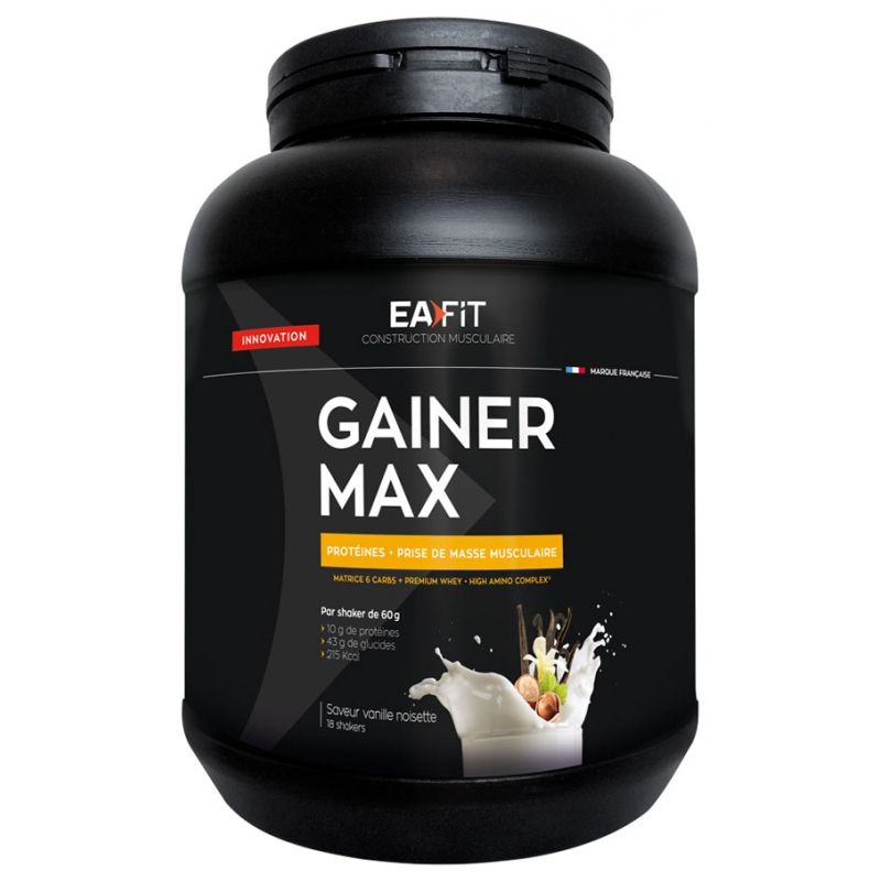 Eafit Construction Musculaire Gainer Max Vanille Noisette - 1,1 kg  