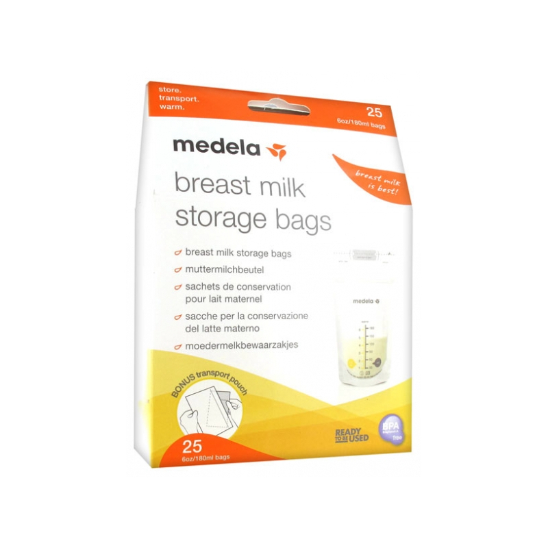 Medela Sachets de Conservation pour Lait Maternel - 180 ml x 25