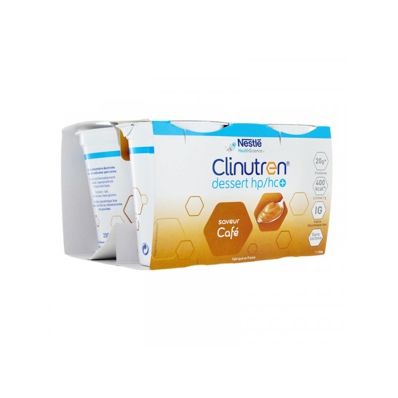 Clinutren HP/HC+ Dessert saveur café - 4x200g