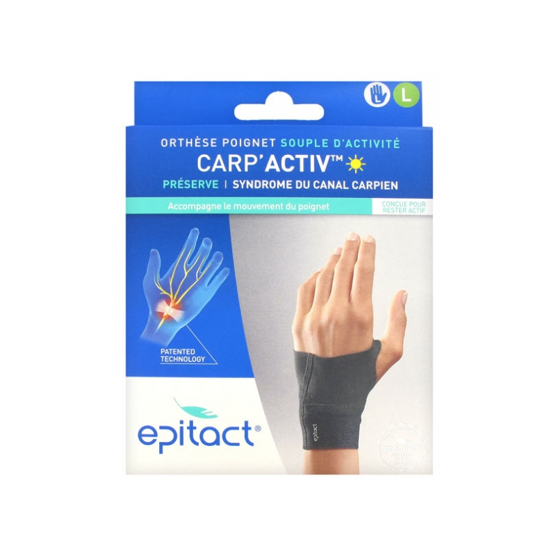 Epitact Carp'Activ Orthèse poignet souple d'activité gauche - Taille L