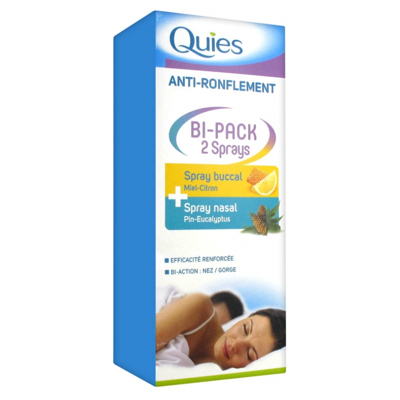 Quies Anti-Ronflement Bi-Pack - 2 Sprays