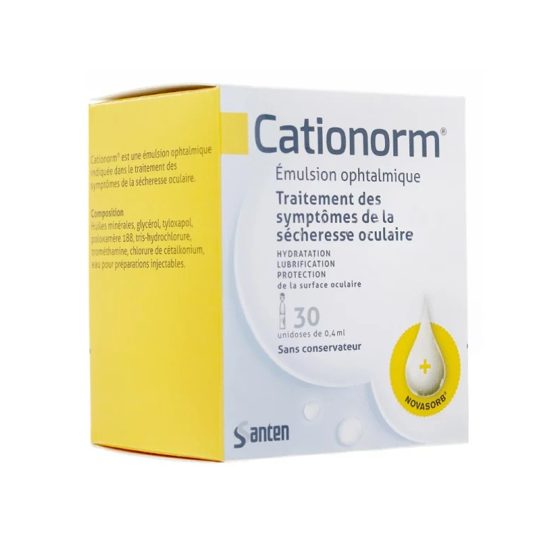 Cationorm émulsion ophtalmique - 30 unidoses