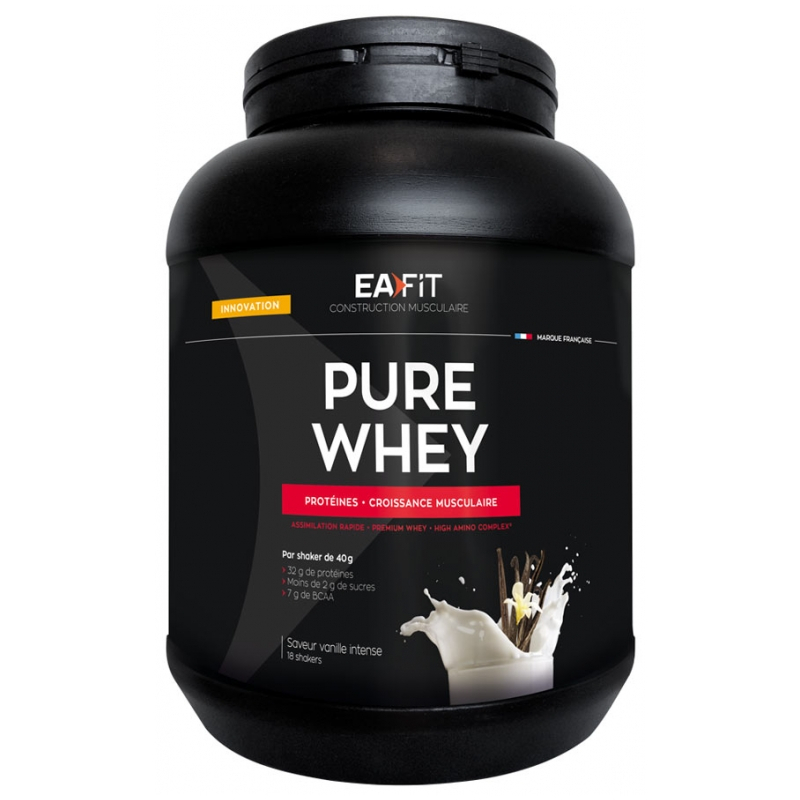  Eafit Construction Musculaire Pure Whey Parfum : Vanille Intense - 750g