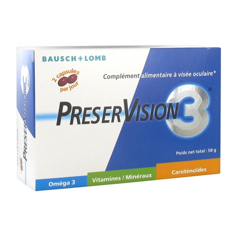 Bausch + Lomb PreserVision 3 - 60 Capsules