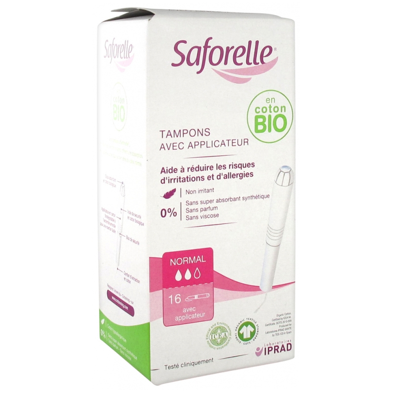 Saforelle Tampons Normal avec Applicateur - 16 unités