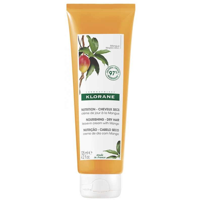 Klorane Nutrition - Cheveux Secs Crème de Jour à la Mangue - 125ml