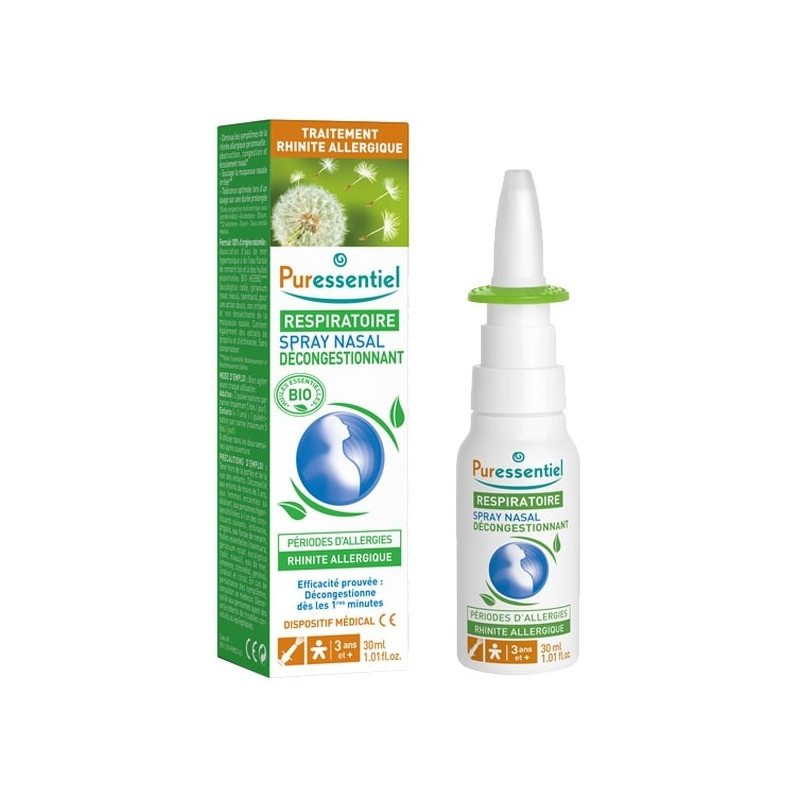 Puressentiel Spray nasal décongestionnant allergies Bio - 30ml