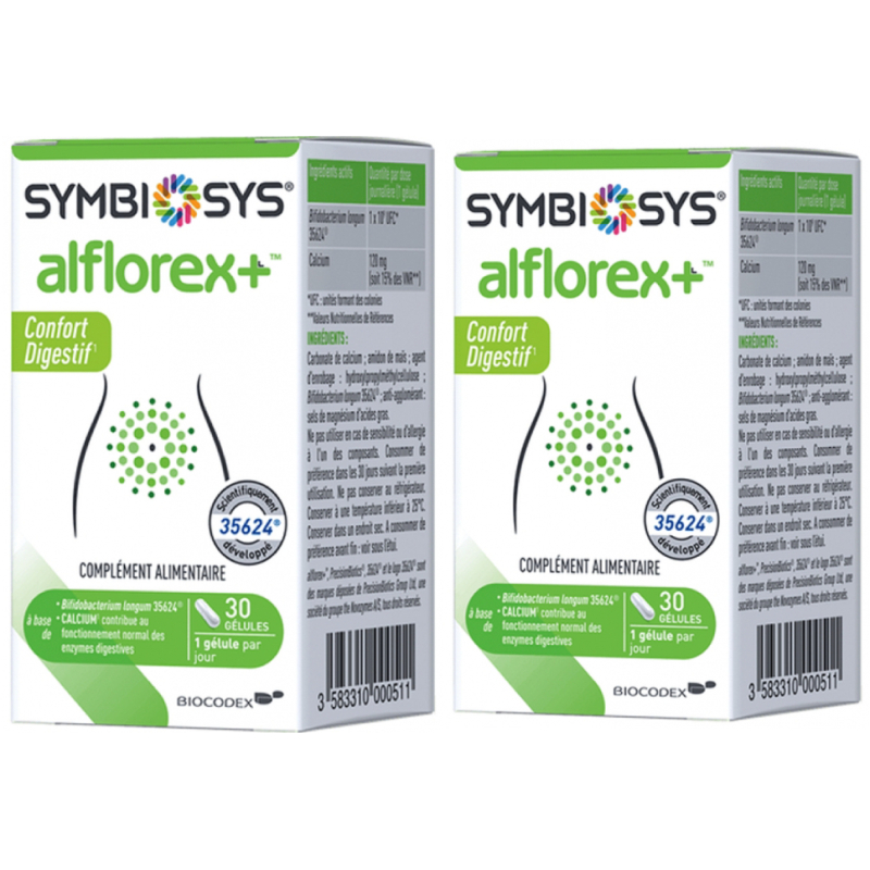  Biocodex Symbiosys Alflorex+ - 2 x 30 gélules