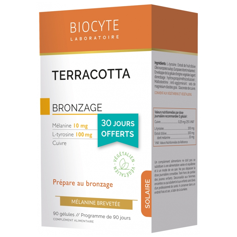 Biocyte Terracotta Cocktail Solaire - lot de 3 x 30 Comprimés